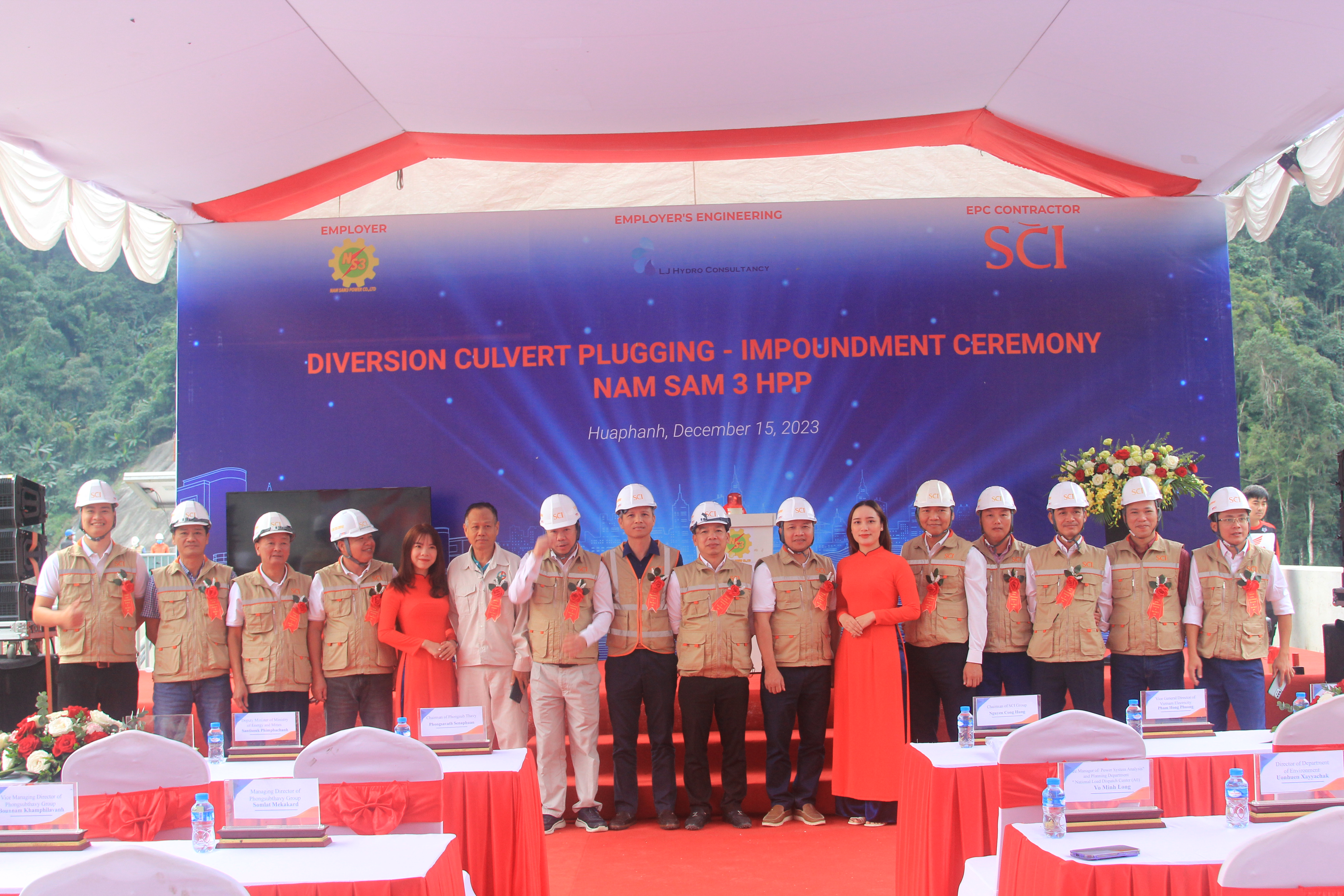 Lễ Tích Nước Hồ Chứa Thủy Điện Nam Sam 3 – Dấu Mốc Quan Trọng Trên Hành Trình Hợp Tác Việt – Lào