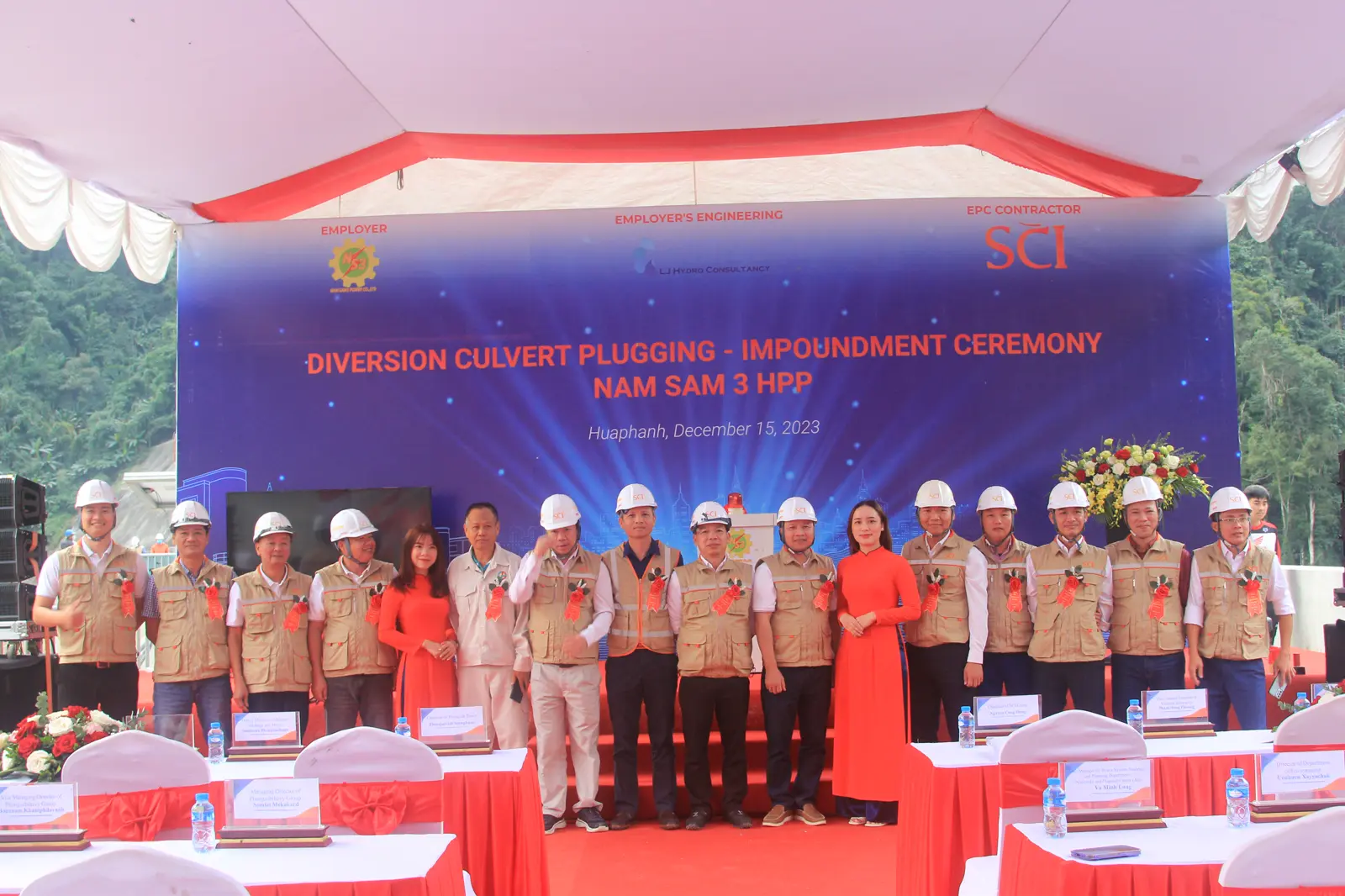 Lễ Tích Nước Hồ Chứa Thủy Điện Nam Sam 3 – Dấu Mốc Quan Trọng Trên Hành Trình Hợp Tác Việt – Lào